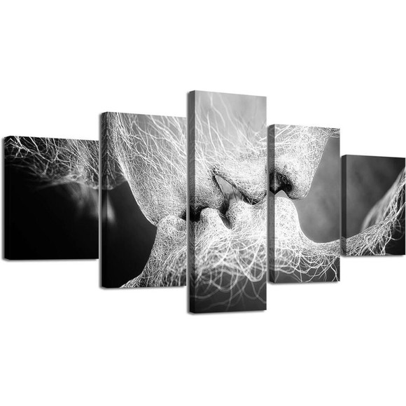 Kissing Wall Art - Romantic Sexy Lovers Kissing - Love Picture